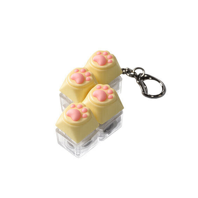 KNEADING KEYCAP KEYRING -  Yellow