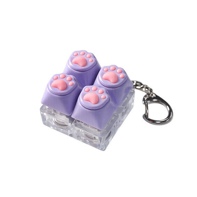 KNEADING KEYCAP KEYRING - Purple