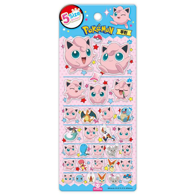 Pokémon 5-Size Sticker – Jigglypuff