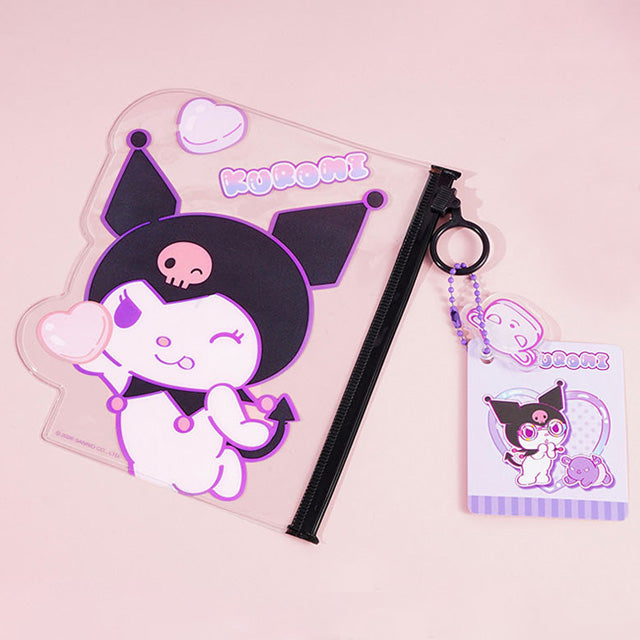 Sanrio - Sanrio Kuromi Keyring Zipper Bag