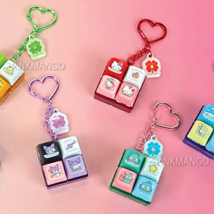 Sanrio - Sanrio LUCKY 4-Key Keycap Keyring
