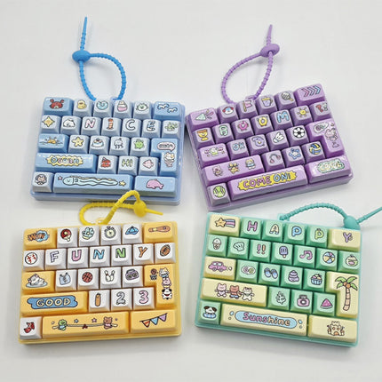 Cute Giant 26-Key Cap Keychain