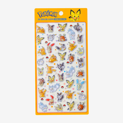 3D Crystal Sticker Pokemon Series - Electric Pokémon friends