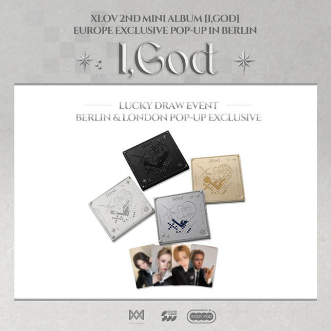 (EUROPE EXCLUSIVE POP-UP LUCKY DRAW EVENT) XLOV - 2nd Mini Album [I,God] I VER./G VER./O VER./D VER.