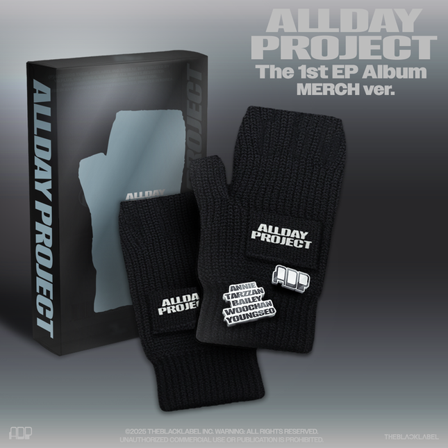 ALLDAY PROJECT - The 1st EP Album [ALLDAY PROJECT] (MERCH Ver.) (FINGERLESS GLOVES Ver.)