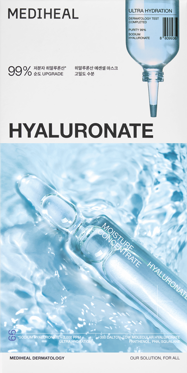 [Mediheal] Hyaluronate Essential Mask_Ultra Hydration 24ml (1pc/10pcs)