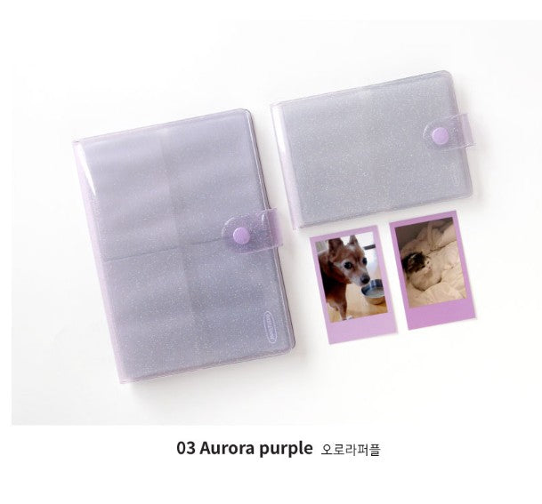 Jamstudio - Photo Card Book(M), Button Type - 03 Aurora Purple