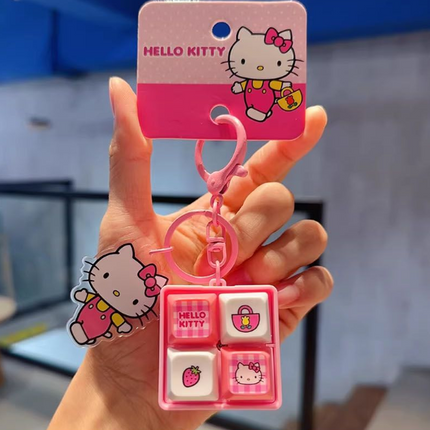 Hello Kitty Keyboard Switch Keyring - Pink