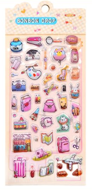 Glassmong 3D BonBon Puffy Stickers - Pop Mood