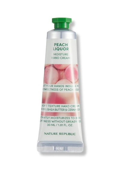 [Nature Republic] HAND & NATURE PEACH LIQUOR HAND CREAM 30ml