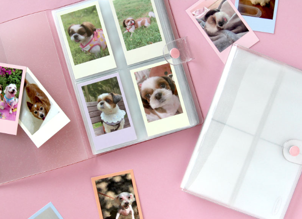 Photo Card Book(M), Button Type - 02 Twinkle Peach