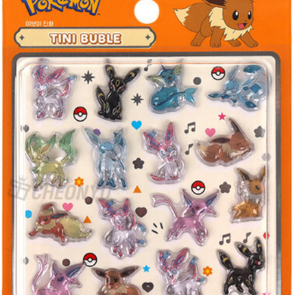 Pokemon 3D Tiny Bubble Sticker Mini - Eevee Evolutions