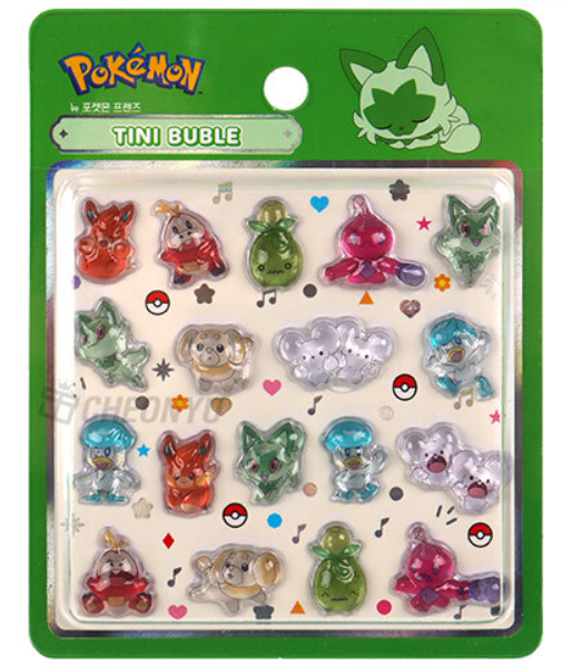Pokemon 3D Tiny Bubble Sticker Mini - New Pokémon Friends