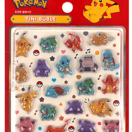 Pokemon 3D Tiny Bubble Sticker Mini - Pokémon Classics