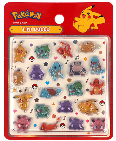 Pokemon 3D Tiny Bubble Sticker Mini - Pokémon Classics