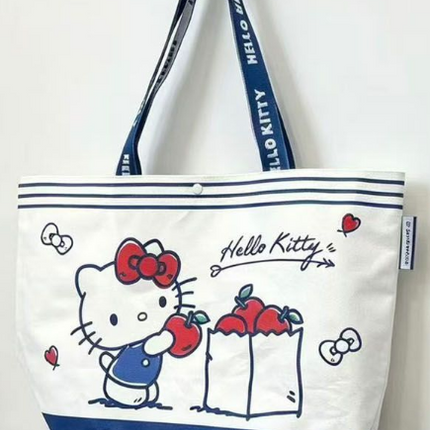 NEW Sanrio Tarpaulin Bag -  White Hello Kitty