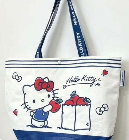 NEW Sanrio Tarpaulin Bag -  White Hello Kitty