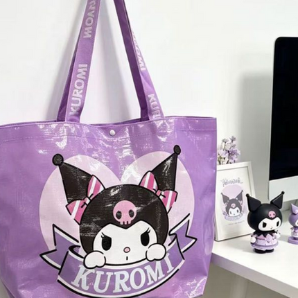 NEW Sanrio Tarpaulin Bag -  Kuromi