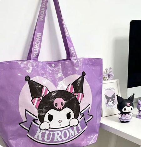 NEW Sanrio Tarpaulin Bag -  Kuromi