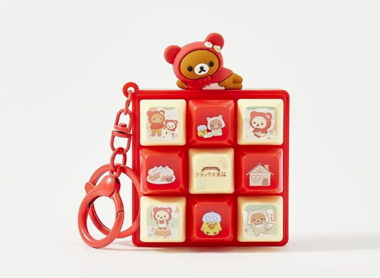Rilakkuma 9-Key Keyboard Keyring -  Red Riding Hood(Red)