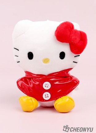 Sanrio Rain Coat Keychain 13cm - Hello Kitty