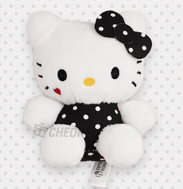 Hello Kitty Pattern Bag Charm 8cm - Polka Dot Pattern