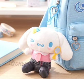 Sanrio School Look Bag Charm 13cm_ Cinnamoroll