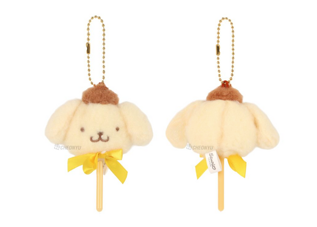 Sanrio Cotton Candy Bag Charm 5cm_ Pompompurin