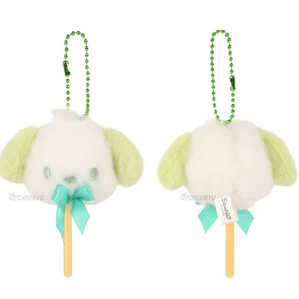 Sanrio Cotton Candy Bag Charm 5cm_  Pochacco