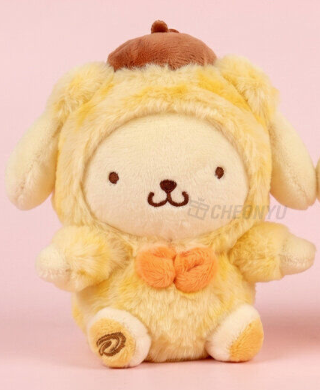 Sanrio Leopard Print Bag Charm 13cm_ Pompompurin