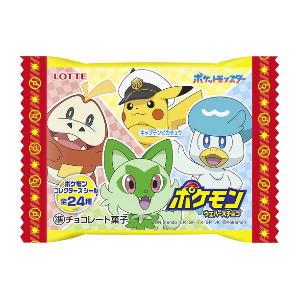 Lotte pokemon wafer chocolate 1p 23g