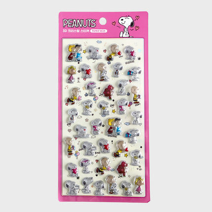 3D Crystal Sticker BonBon Drop Snoopy Sticker - Heartbeat