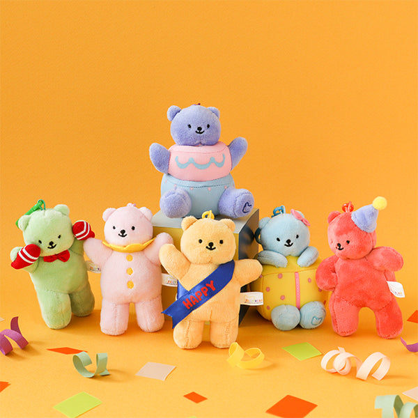 Jelly bear stuffed toy keyring - 04 Soda