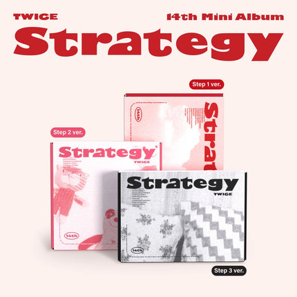 TWICE - 14th Mini Album [STRATEGY] (Step1 ver. / Step2 ver. / Step3 ver)