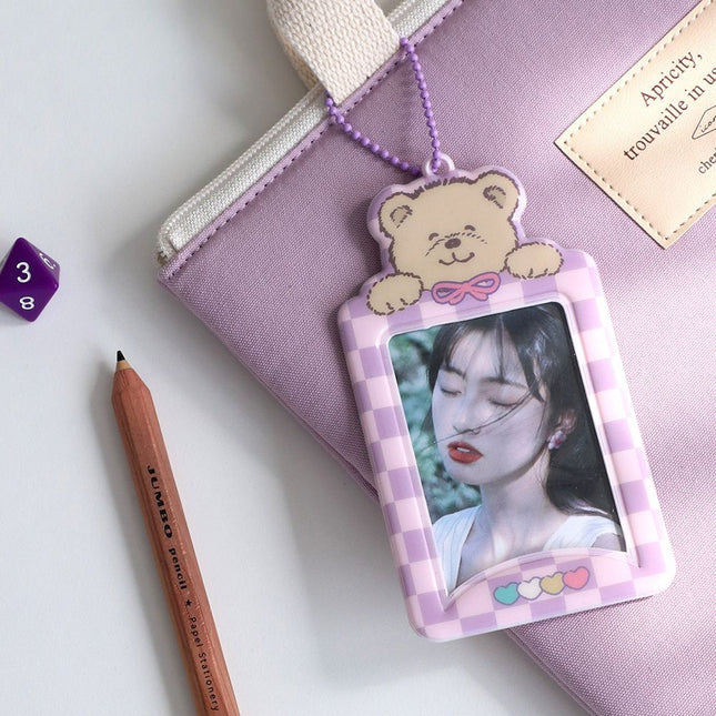 Sugar Photo Card Holder, Key Ring, Card Case - 04 Aurora bear