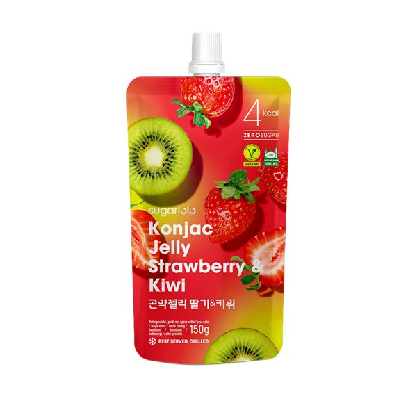 [Sugarlolo] Konjac Jelly Kiwi+Strawberry 150g
