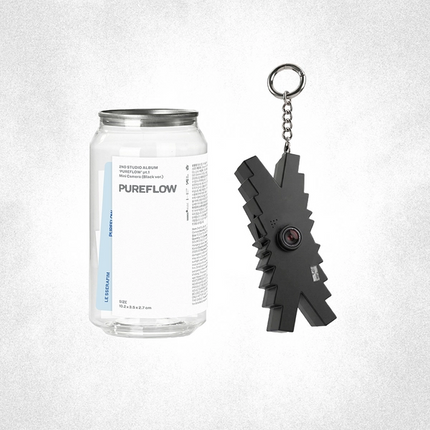 LE SSERAFIM - 2nd Studio Album [PUREFLOW] pt.1 (Mini Camera Ver.) (Black Ver.)