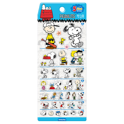 Snoopy 5-Size Sticker -  Friends