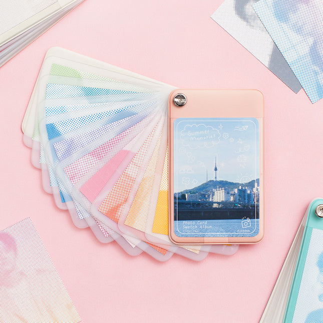 photo card swatch album - pink