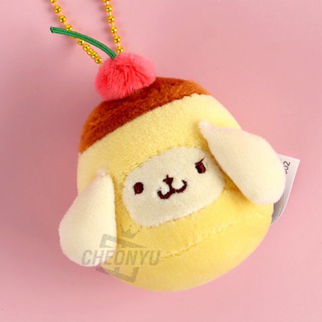 Sanrio Characters Keychain 8cm - Pompompourin Pudding