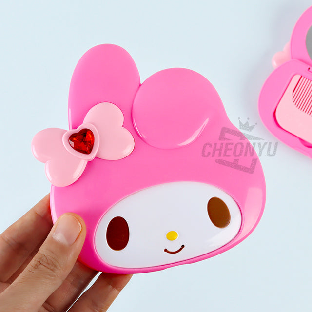 Sanrio Twinkle Face comb and mirror - My Melody