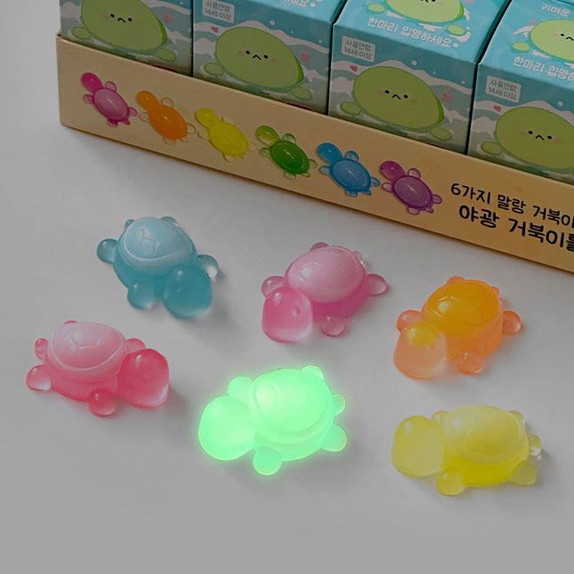 Find a random squishy glowing turtle, Sets of 30pcs