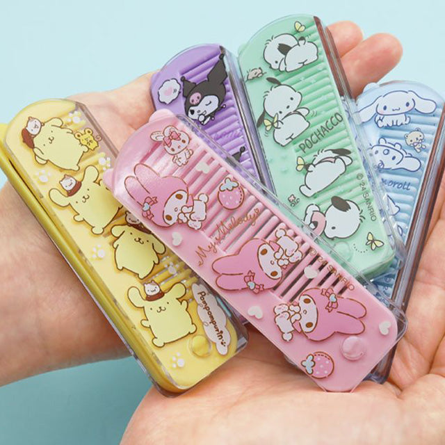 Sanrio Folding Comb and Mirror Set - My Melody