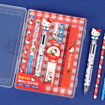 Sanrio Characters Stationery Set with Case - Hello Kitty