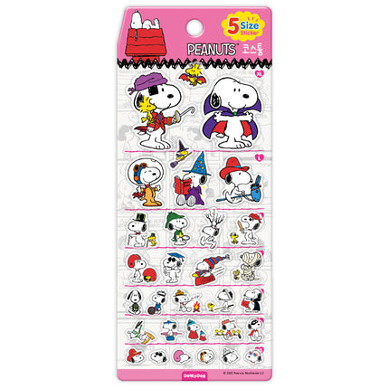 Snoopy 5-Size Stickers_Costume