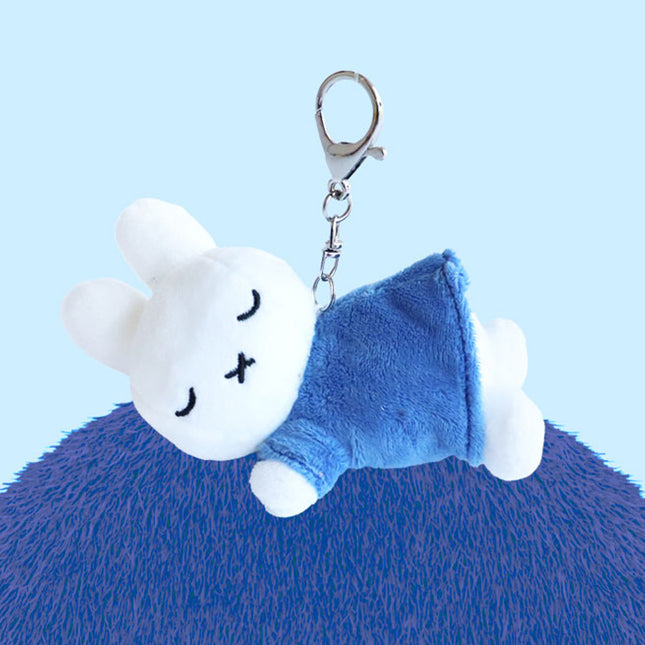 Eyes Closed Miffy Keyring - Blue
