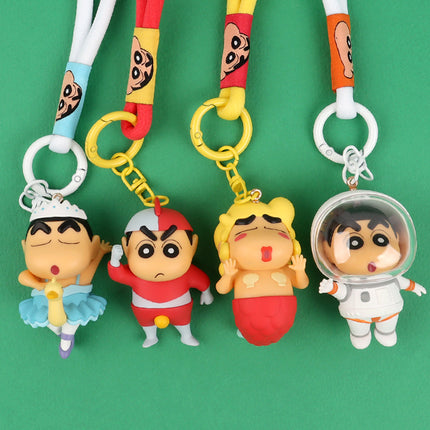 Crayon Shinchan Costume Figure Keyring, Random