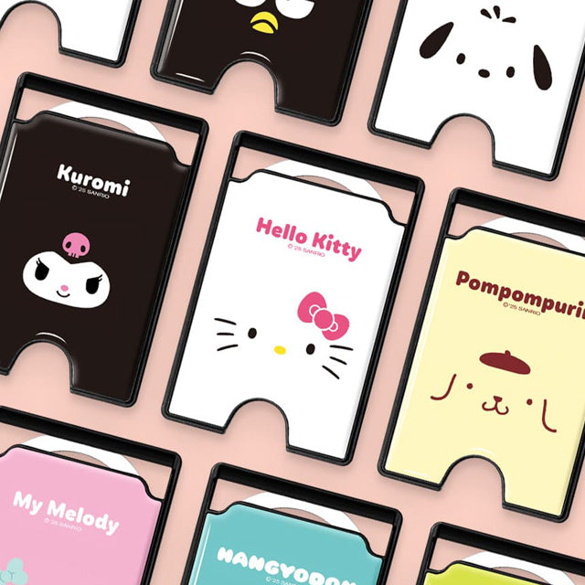 Sanrio Characters Face MagSafe Epoxy Card Holder - Hello Kitty