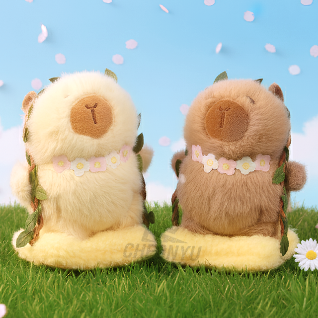 CAPYBARA - Flower Necklace Capybara Keyring, Random