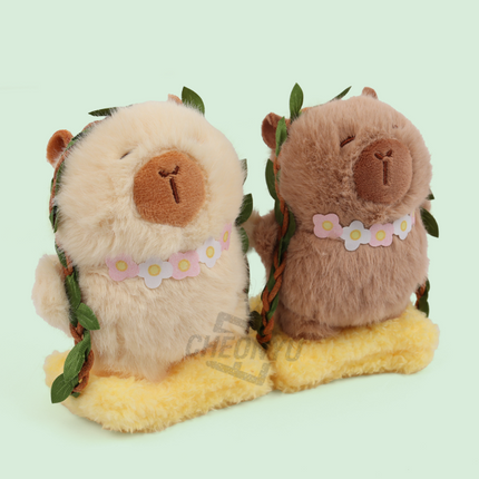 CAPYBARA - Flower Necklace Capybara Keyring, Random